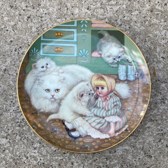 7 Country Kitties Limited Ed. Collector Plates by Gre' Gerardi, Hamilton 1988 - Picture 3 of 11